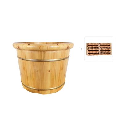 BABYCE Foot Soak Handmade Wooden Footbath Tubs, Foot Relaxing Barrel Foot Bath Spa Bowl for Feet Stress Relief (Color : A)