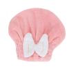LUGEMA Super Absorbent Hair Towel Wrap for Wet Hair, Microfiber Hair Drying Caps Soft Absorbent Quick Drying Cap for Curly Thick Hair, Fast Drying Hair Turban Wrap Cap for Girls and Women (Pink) view 1