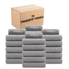 Arkwright Makeup Remover Wash Cloth - Case of 72 - Ultra Soft & Gentle Microfiber Coral Fleece Small Fingertip Towels, Powder Room & Guest Bathroom Essentials for Hosts, 11 x 17 in, Grey view 1