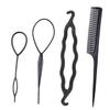 Beavorty 4pcs Portable Bun Hair Maker Set Lightweight Fashion Styling Tools for Quick Updo Elegant Hairstyles for Salon Home Use Hair Bun Accessories for Women view 1