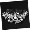 Amosfun Bride Bridesmaid Wedding Headdress Women's Hair Clip Crystal Rhinestone Easy to Apply Hair Comb for Ages for Prom Party view 2