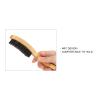 Beard Cleaning Brush, Ergonomic Curved Design Wooden Handle Beard Brush for Straightens and Promotes for Beard and Mustache for Men view 3