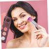 Beavorty 9pcs Dual-use Makeup Brush Tapered Design for Loose Powder and Nail Art Soft Synthetic Fibers Adorable Purple and White for Women Beauty Routine view 2