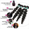 Bundles Human Hair Extensions - Water Wave - Bundle Sale - Premium Quality- 100gram 3 Bundles - 5x5 HD Closure (16", 18", 20", 5x5 14", 2) view 3