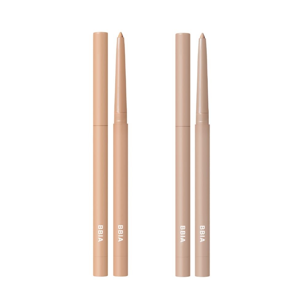 BBIA Last Auto Gel Eyeliner Waterproof Eyeliner 2P SET / (12 CREAM BEIGE) + (13 PEANUT BEIGE) Bundle