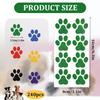 30 sheets 240pcs Dog Paw Glitter Temporary Tattoos, Paw Print Tattoo Face Tattoos Sticker Dog Paw Body Tattoos for Women Girls Face Body Accessories view 2