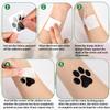 30 sheets 240pcs Dog Paw Glitter Temporary Tattoos, Paw Print Tattoo Face Tattoos Sticker Dog Paw Body Tattoos for Women Girls Face Body Accessories view 3