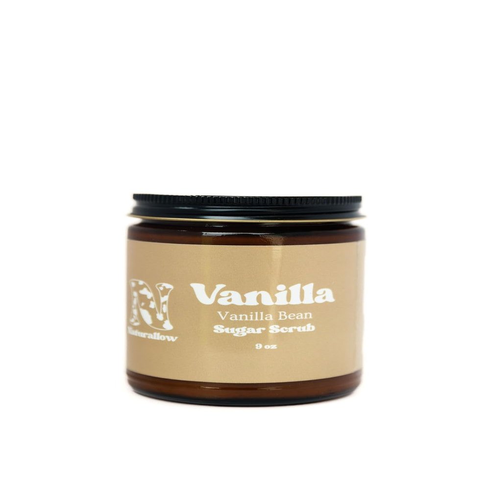 Naturallow Vanilla Tallow Sugar Scrub - All Skin Type Friendly - Active Ingredient Sugar - Smoothing & Revitalizing - Transformative Spa-Like Experience - Soft and Glowing Skin Product