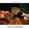 Coridy Xmas Bow Headbands Red Green Sequins Glitter Hairband Christmas Bows Headbands Cute Bow Hair Accessories for Women view 2