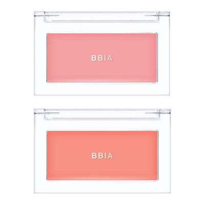 BBIA Ready To Wear Downy Cheek Cream Blush 2P Set (01 DOWNY PINK + 05 DOWNY CORAL) / Blendable and Lightweight Cheek Makeup, Highly Pigmented with Long Wearing Formula