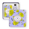 La Chatelaine Lavender Triple Milled Bar Soap and 20% Shea Butter Hand Cream Gift Set, Gift for Mom, Decorative Tin, Plant-Based, Natural & Organic, Made in France (7 oz. soap bar, 1 oz. hand lotion) view 2