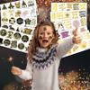 10 Sheets New Year's Eve Temporary Tattoos  2025 Party Decorations, Favors & Supplies for Adults Kids Men Women, Happy New Year Celebration Stickers Gifts view 2