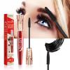 4d Fiber Mascara Fiber Long Curly No Dizzy Crown Shaped Mascara 10ml Dark Persistent Dense Curling Mascara view 1