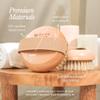 Bare Botanics Dry Body Brush for Lymphatic Drainage - Improve Circulation w/Gentle Exfoliation for Soft Skin - Ergonomically Designed w/Elastic Strap - Soft but Firm Natural Boar Bristles view 3