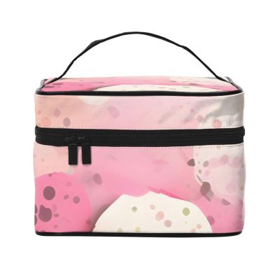 AthuAh Pink Paper Cutting Art Travel Cosmetic Bag With Zipper, *Large Capacity, Unisex, Suitable For Outdoor, Sports, Travel, Etc.