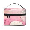 AthuAh Pink Paper Cutting Art Travel Cosmetic Bag With Zipper, *Large Capacity, Unisex, Suitable For Outdoor, Sports, Travel, Etc. view 1