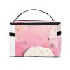 AthuAh Pink Paper Cutting Art Travel Cosmetic Bag With Zipper, *Large Capacity, Unisex, Suitable For Outdoor, Sports, Travel, Etc. view 2