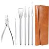 Ingrown Toenail Removal Kit, Pedicure Tools Kit Professional Knife Set Stainless Steel Ingrown Toenail Tool Foot Care Tools Nail Cuticle Remover (6 Pcs Set) view 1