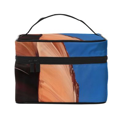 AthuAh Gorge Scenery Travel Cosmetic Bag With Zipper, *Large Capacity, Unisex, Suitable For Outdoor, Sports, Travel, Etc.
