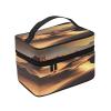 AthuAh Sahara Desert Travel Cosmetic Bag With Zipper, Large Capacity, Unisex, Suitable For Outdoor, Sports, Travel, Etc. view 3