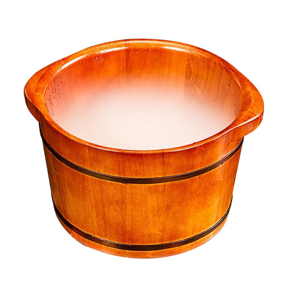 BABYCE Foot Soak Handmade Massage Bucket Foot Bath, Foot Spa Wash Bucket Feet Bath Basin Tub Foot Bath Spa Bowl for Feet Stress