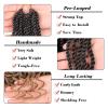 Leeven 8 Packs Senegalese Twist Crochet Hair with Wavy Curly Ends 14 Inch Ombre Blonde Pre Looped Short Crochet Braids Pre Twisted Synthetic Braiding Hair for Women view 3
