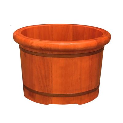 BABYCE Foot Soak Massage Foot Barrel, Volume Smooth Surface Sauna Wooden Bucket Foot Bath Spa Bowl for Feet Stress Relief (Color : A)
