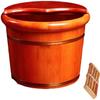 Scpantkend Foot Bath Soak Pedicure Bowl Spa Massage Wooden Foot Tub, with Lid with Massager view 1
