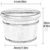 Scpantkend Foot Bath Soak Pedicure Bowl Spa Massage Wooden Foot Tub, with Lid with Massager view 2