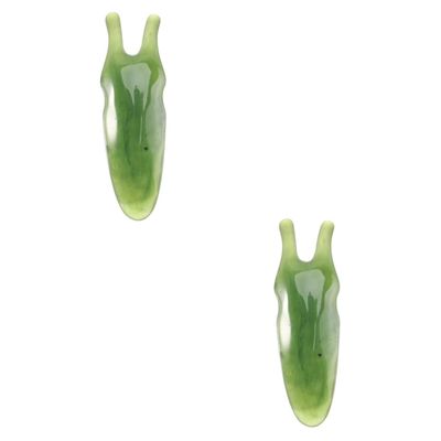 FOMIYES 2pcs Natural Resin Nose Scraper Two-pronged Gua Facial Tool for Nose Care and Relaxation and Self-Care for Family and Friends