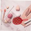 FOMIYES 3sets Silicone Makeup Brush Holder Case Makeup Sponge Compact Brush Organizer Bag for Travel Tools Holder view 2