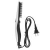 FOMIYES Hair Straightening Comb and Beard Straightener - Electric Portable Hairdressing Comb, White view 1