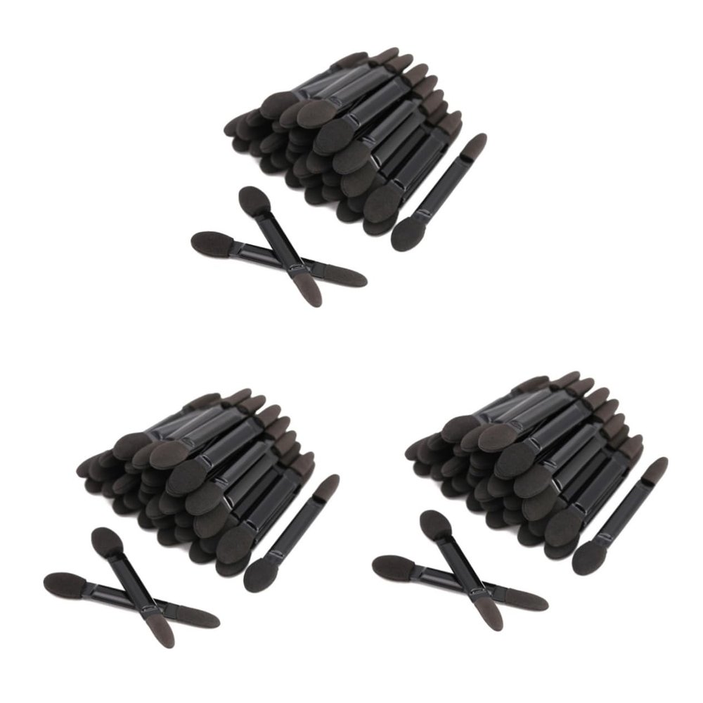 FOMIYES 150pcs Double-headed Eyeshadow Makeup Brush Lightweight Soft Sponge Applicators for Blending Eye Shadow for Daily Use Travel and Parties