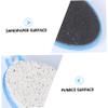 FOMIYES Foot Care Kit Exfoliating Tool Pumice Stone Nail File and Brush Ergonomic Design for Smooth Skin and Reduction Random Color view 3