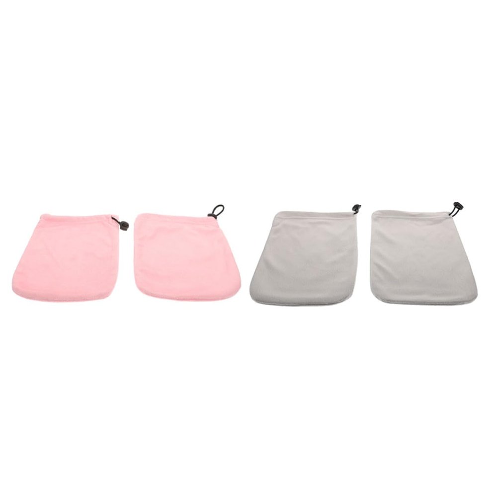FRCOLOR 2pairs Moisturizing Paraffin Wax Therapy Gloves Heat Preservation Mittens for Hand Care Soft Hand Covers Elastic Bands for Spa and Home Use