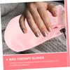 FRCOLOR 2pairs Moisturizing Paraffin Wax Therapy Gloves Heat Preservation Mittens for Hand Care Soft Hand Covers Elastic Bands for Spa and Home Use view 2