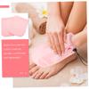 FRCOLOR 2pairs Moisturizing Paraffin Wax Therapy Gloves Heat Preservation Mittens for Hand Care Soft Hand Covers Elastic Bands for Spa and Home Use view 4