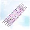 FOMIYES 15pcs Double-ended Dotting Tools for Nail Art Colorful Acrylic Stylus Beads Picker for Rhinestones and Manicure for Home and view 2
