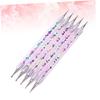 FOMIYES 15pcs Double-ended Dotting Tools for Nail Art Colorful Acrylic Stylus Beads Picker for Rhinestones and Manicure for Home and view 3