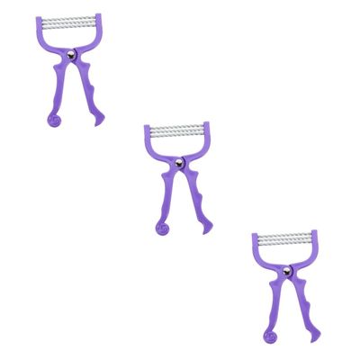 Beavorty 3pcs Face Hair Epilator Facial Hair Cleaner Portable Material Random Color
