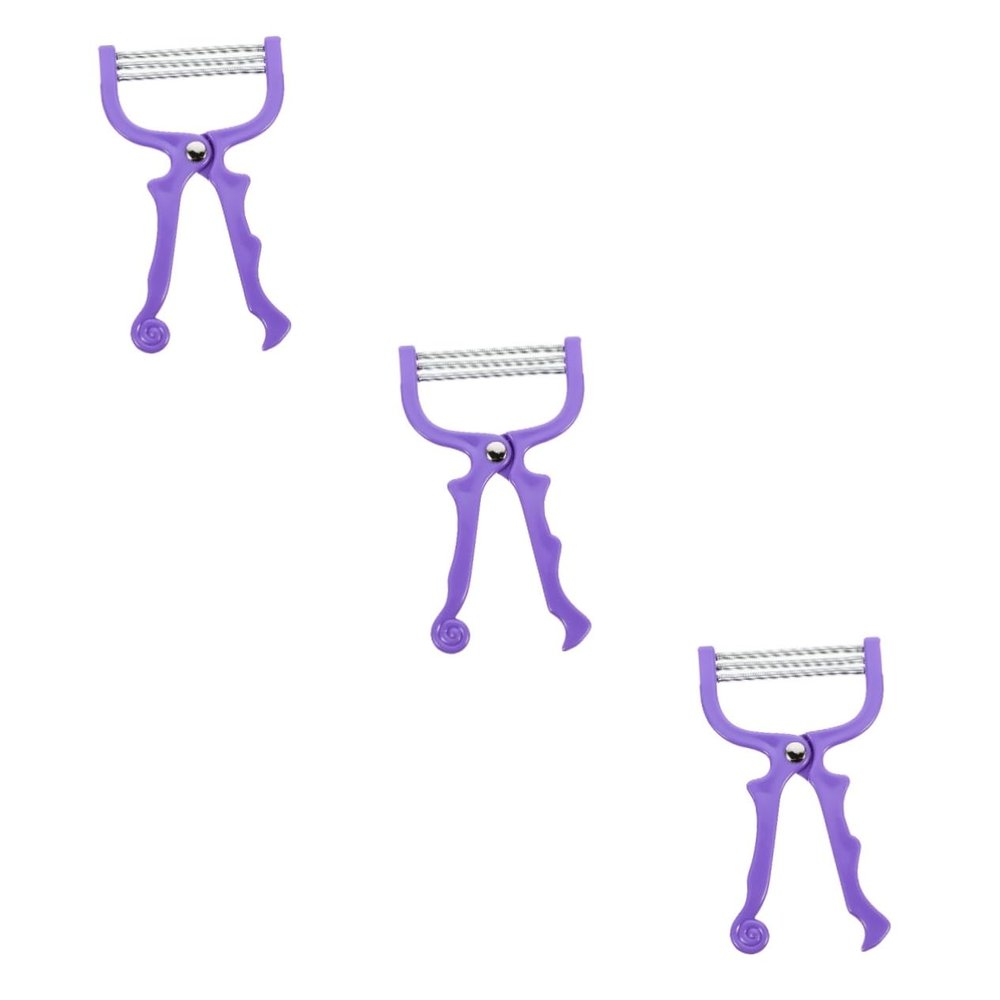 Beavorty 3pcs Face Hair Epilator Facial Hair Cleaner Portable Material Random Color