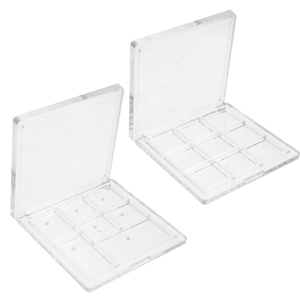 HAKIDZEL 4pcs Eyeshadow Pans Empty Makeup Container for Eyeshadows Blush and More Portable Storage Box for Travel and Display Style