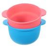 CIMAXIC 2pcs Silicone Wax Bowls High Temperature Resistant Non-stick Melting Bowls for Hair Removal for Waxing Easy Cleanup Random Colors view 1