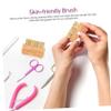 Beaupretty Wooden Nail Cleaning Brush Natural Bristles Versatile Scrubbing Tool for Fingernails and Toes Compact Design for for Nail Care and view 2