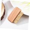 Beaupretty Wooden Nail Cleaning Brush Natural Bristles Versatile Scrubbing Tool for Fingernails and Toes Compact Design for for Nail Care and view 3