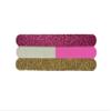 3 Pack Glitter Nail File Gift Set ~ Purple & Gold view 1