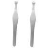 Beavorty 2pcs Nose Hair Trimmer Tool Round Design Ergonomic Handle for and Easy Grooming Tweezer for Hair Removal view 1