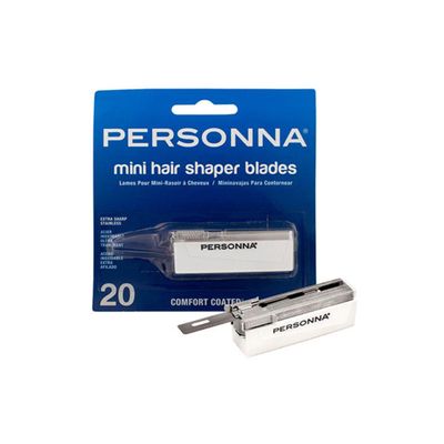 Personna Mini Hair Shaper Injector Blades - Extra Sharp Stainless Steel - 20-pack - 60-0230-NUPC