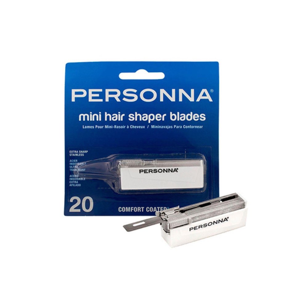 Personna Mini Hair Shaper Injector Blades - Extra Sharp Stainless Steel - 20-pack - 60-0230-NUPC