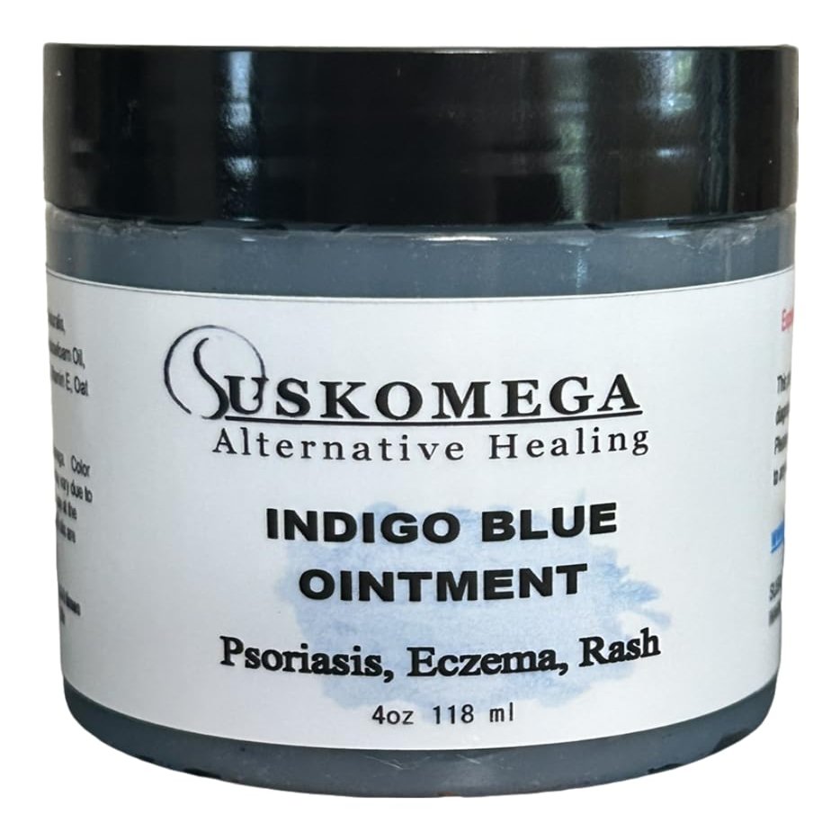 Indigo Blue Naturalis Psoriasis, Eczema, Rash Ointment 4 oz SuskOmega